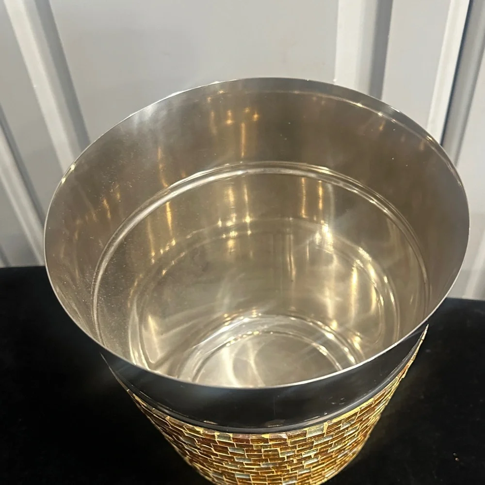 PIER 1 IMPORTS Gold Mosaic Stainless Steel
